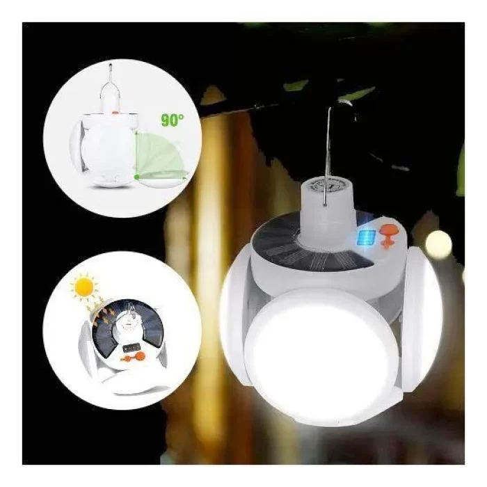 Фонарь кемпинговый аккумуляторный Solar Emergency Charging Lamp 2029 White